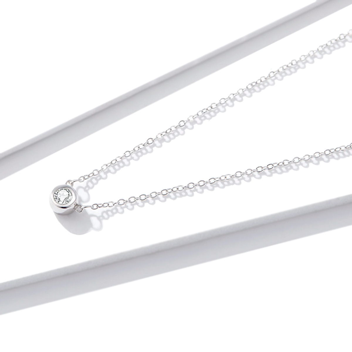 Halskette Enclosed Diamond