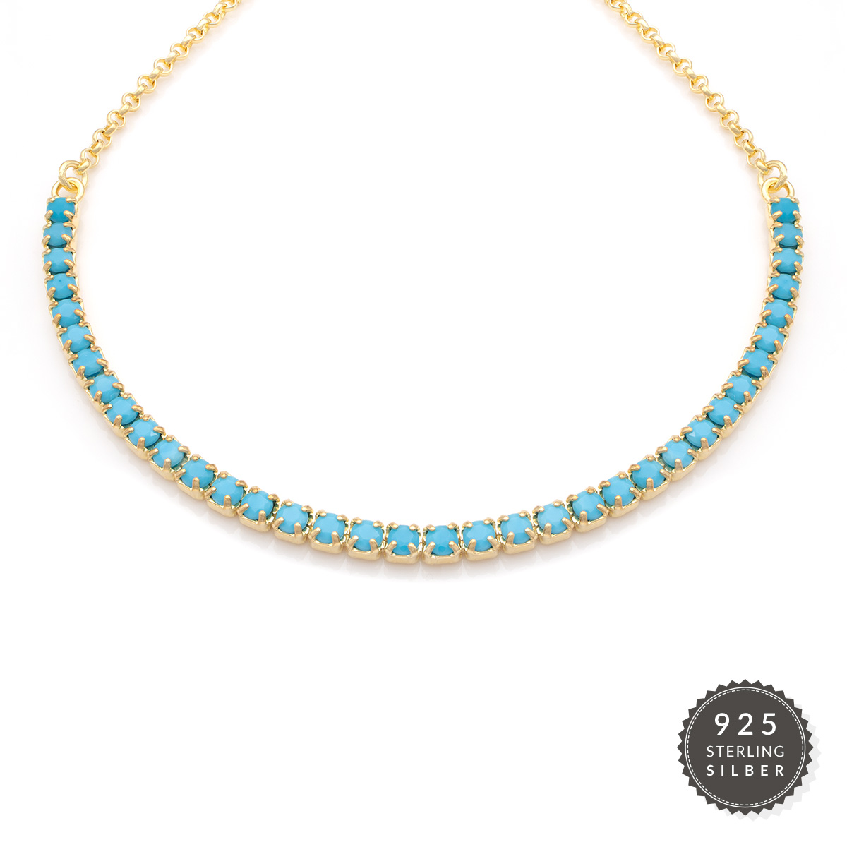 Armkette Golden Turquoise