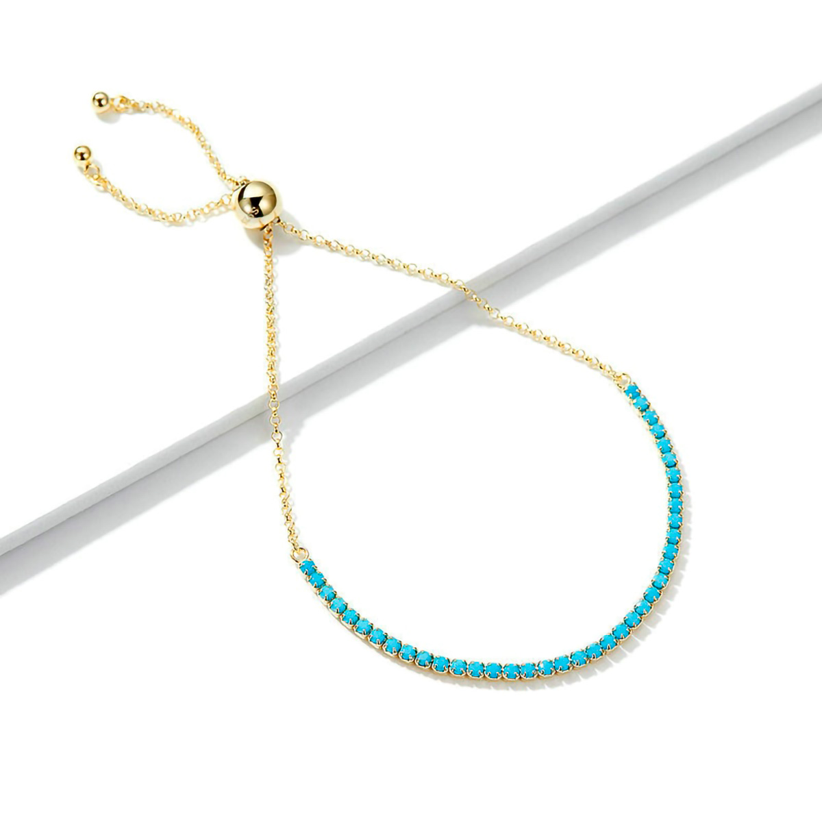 Armkette Golden Turquoise