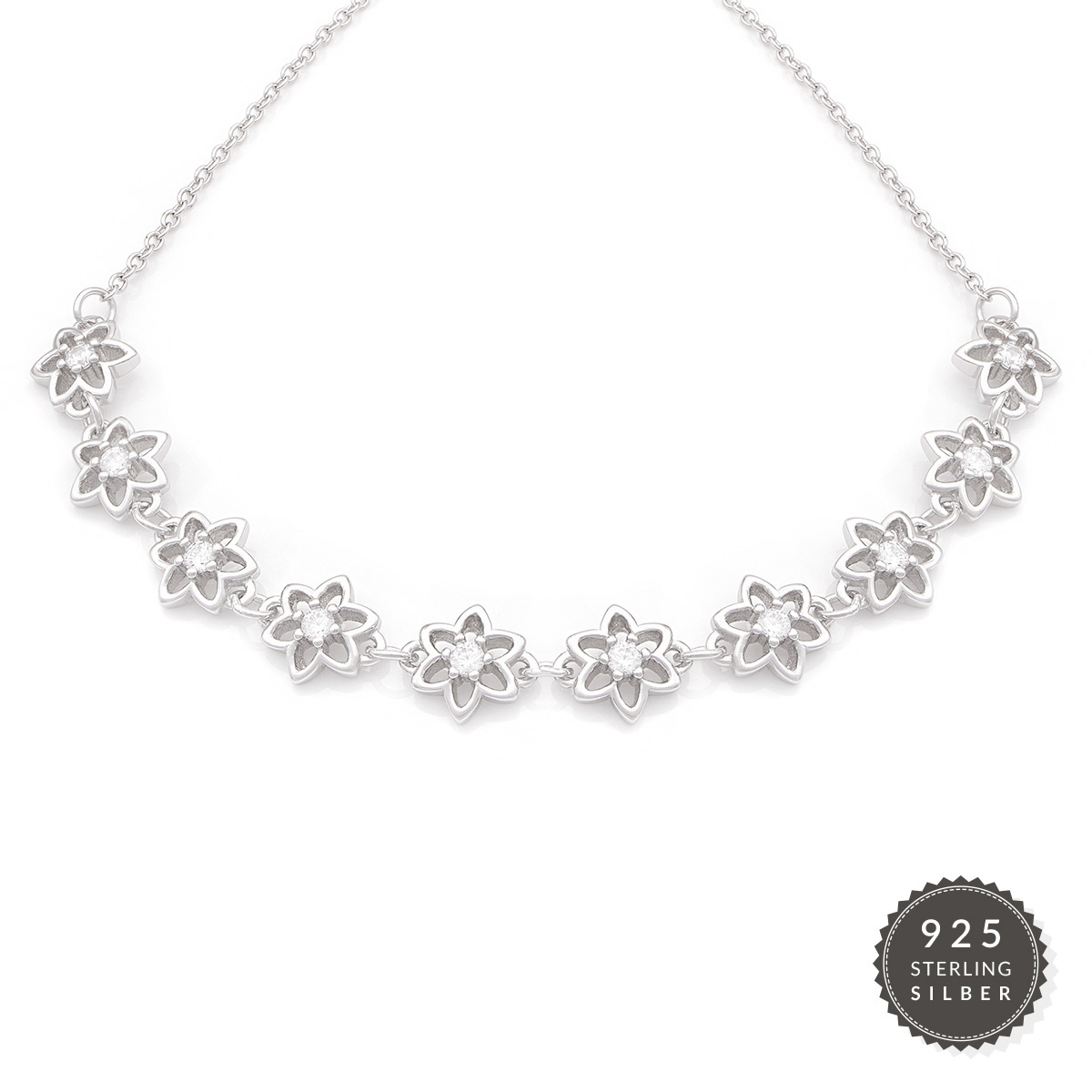 Armkette Diamond Flowers