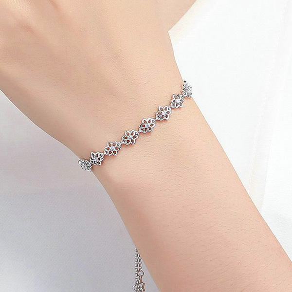 Armkette Diamond Flowers