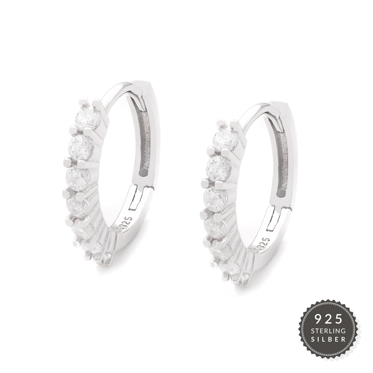 Ohrringe Tiny Silver Crown