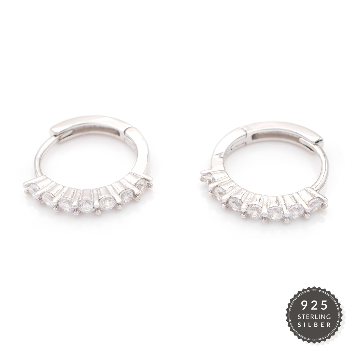 Ohrringe Tiny Silver Crown