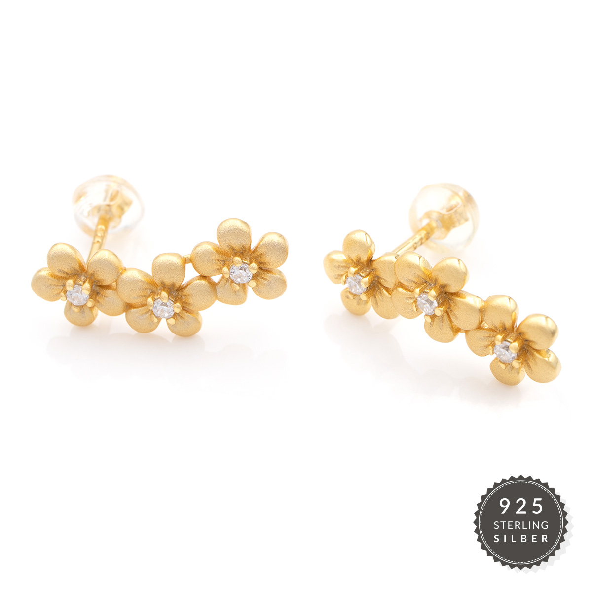 Ohrstecker Tiny Golden Flowers