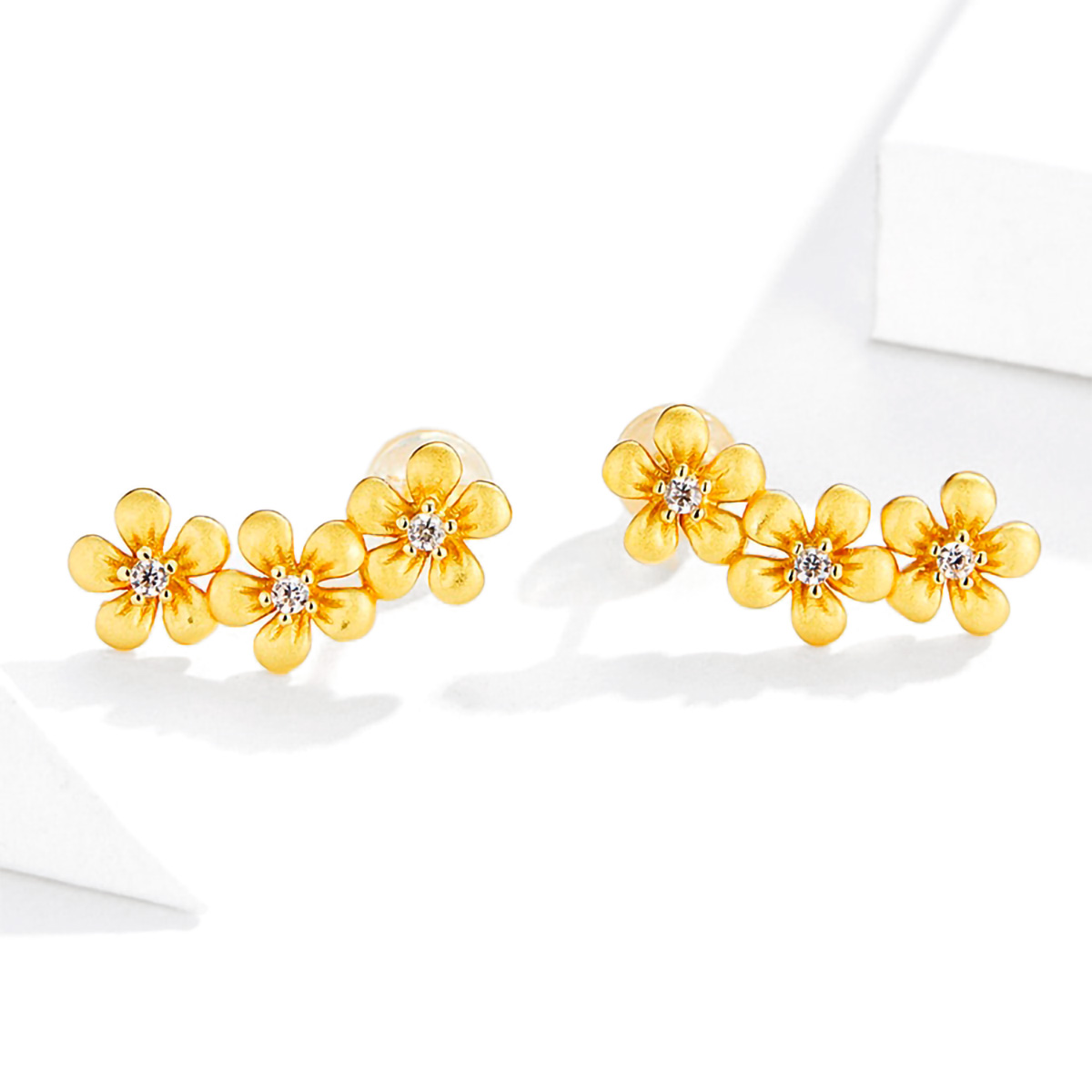 Ohrstecker Tiny Golden Flowers