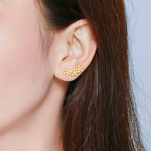 Ohrstecker Tiny Golden Flowers