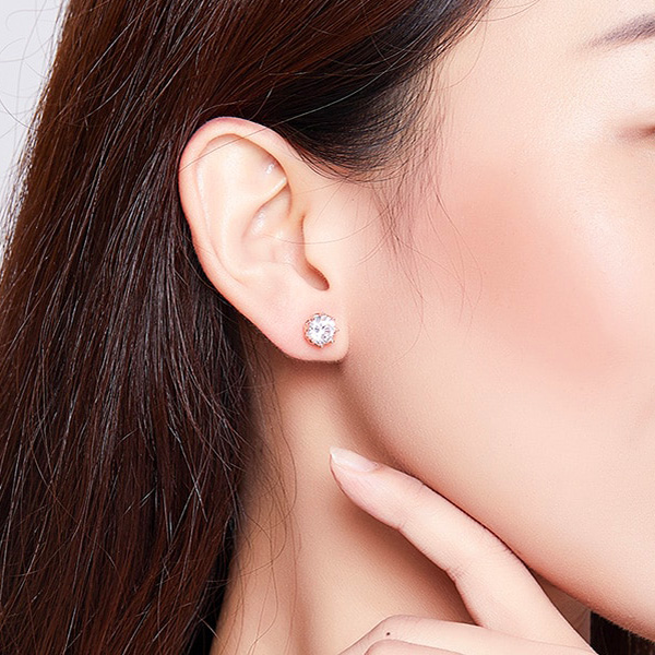 Ohrstecker Ornate Rosé Diamond