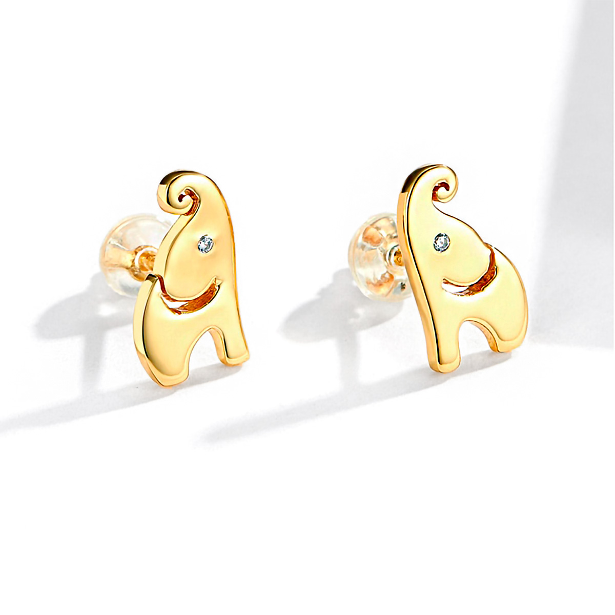 Ohrstecker Tiny Golden Elephant