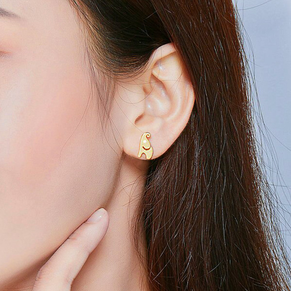 Ohrstecker Tiny Golden Elephant