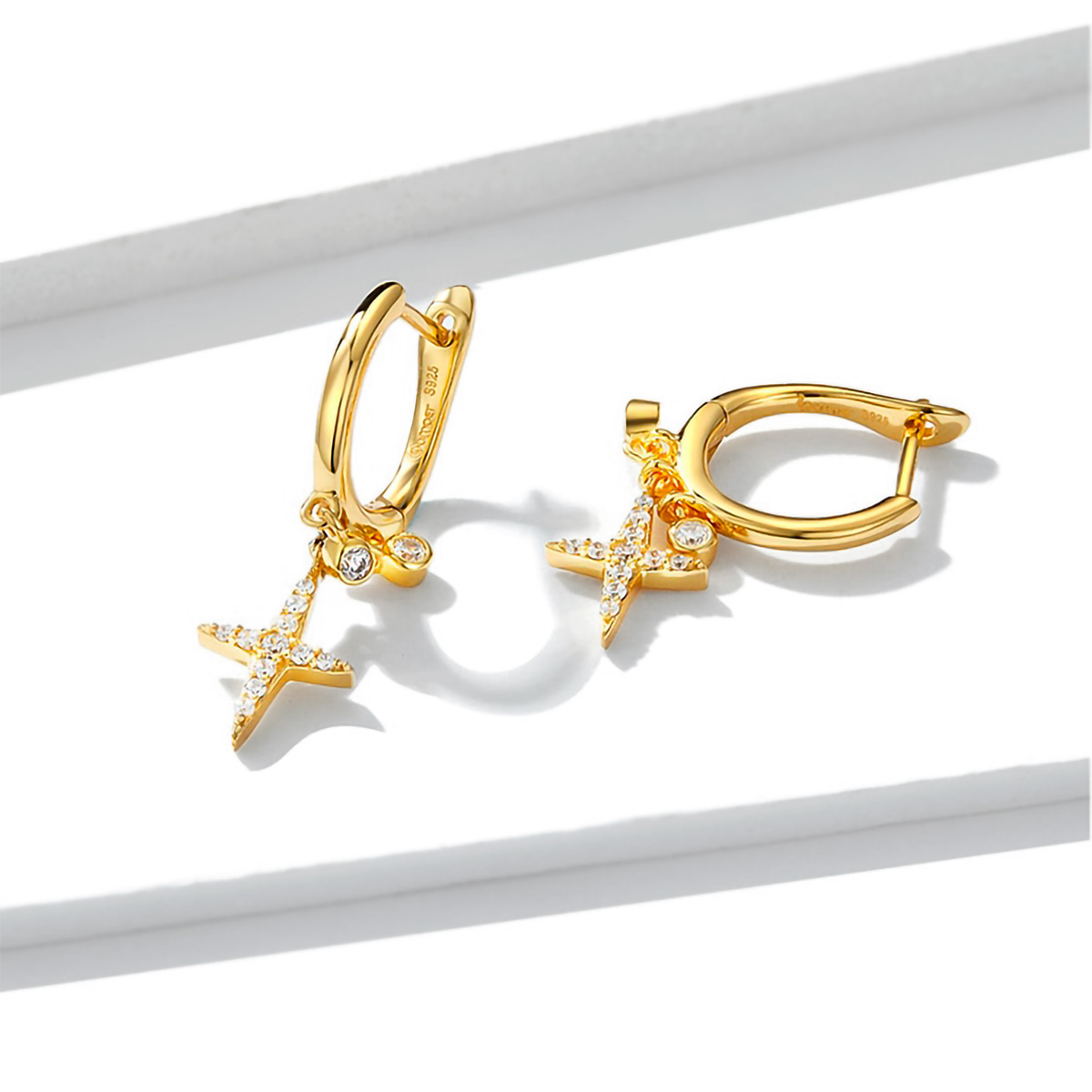 Ohrstecker Golden Starlight