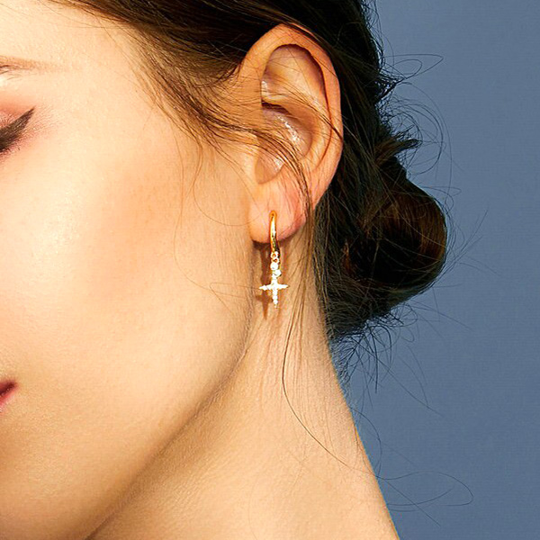 Ohrstecker Golden Starlight