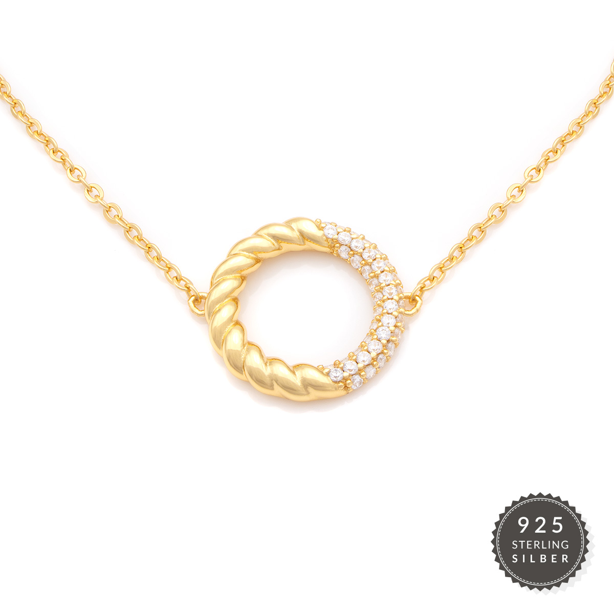 Armkette Twisted Diamond Circle
