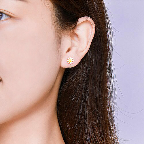 Ohrstecker Golden Flower