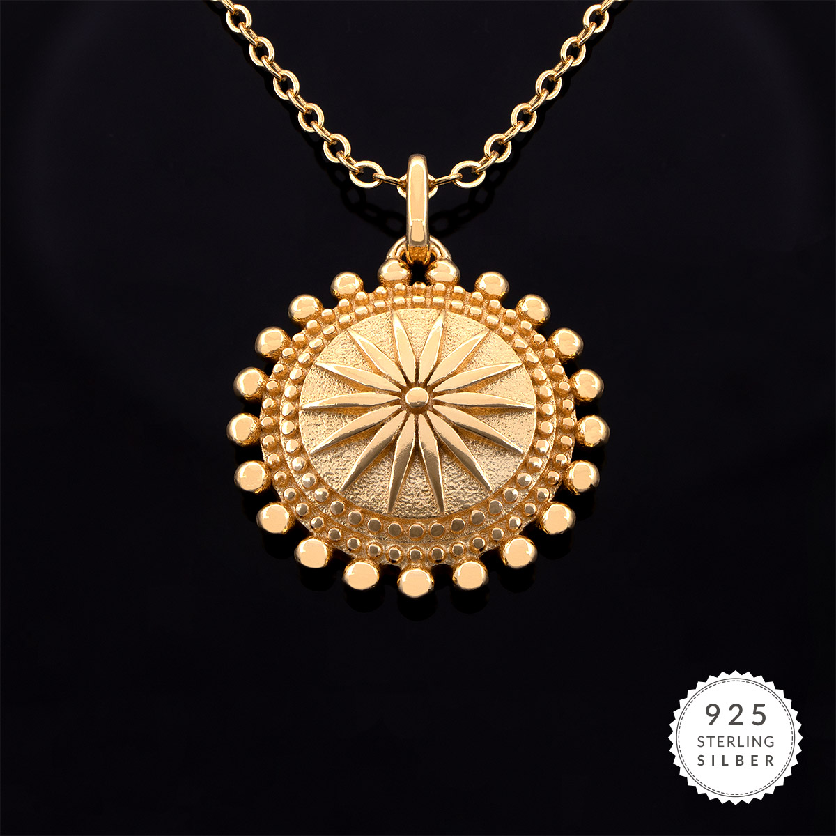 Halskette Golden Sun