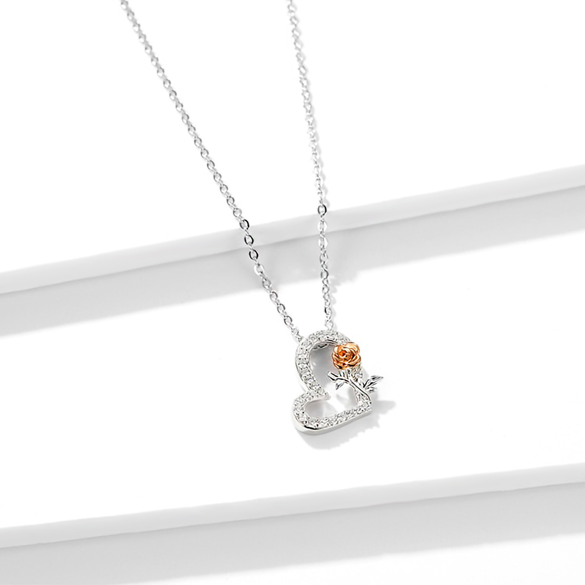 Halskette Rose Heart