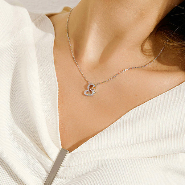 Halskette Rose Heart