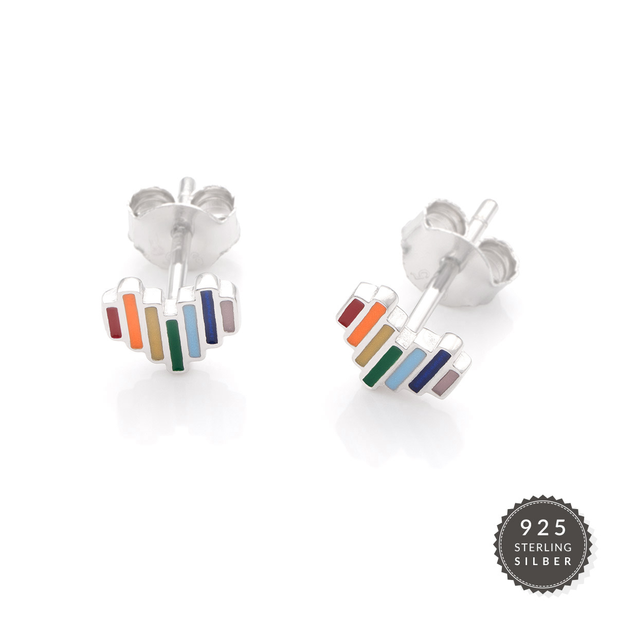 Ohrstecker Colorful Heart