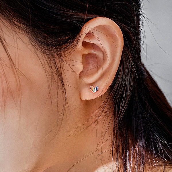 Ohrstecker Colorful Heart