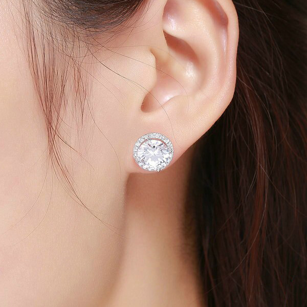 Ohrstecker One Silver Diamond