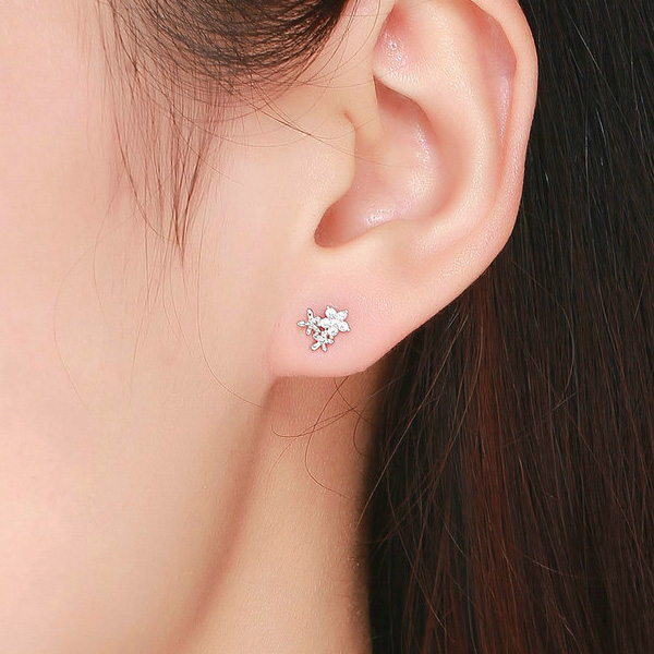 Ohrstecker Tiny Diamond Flowers