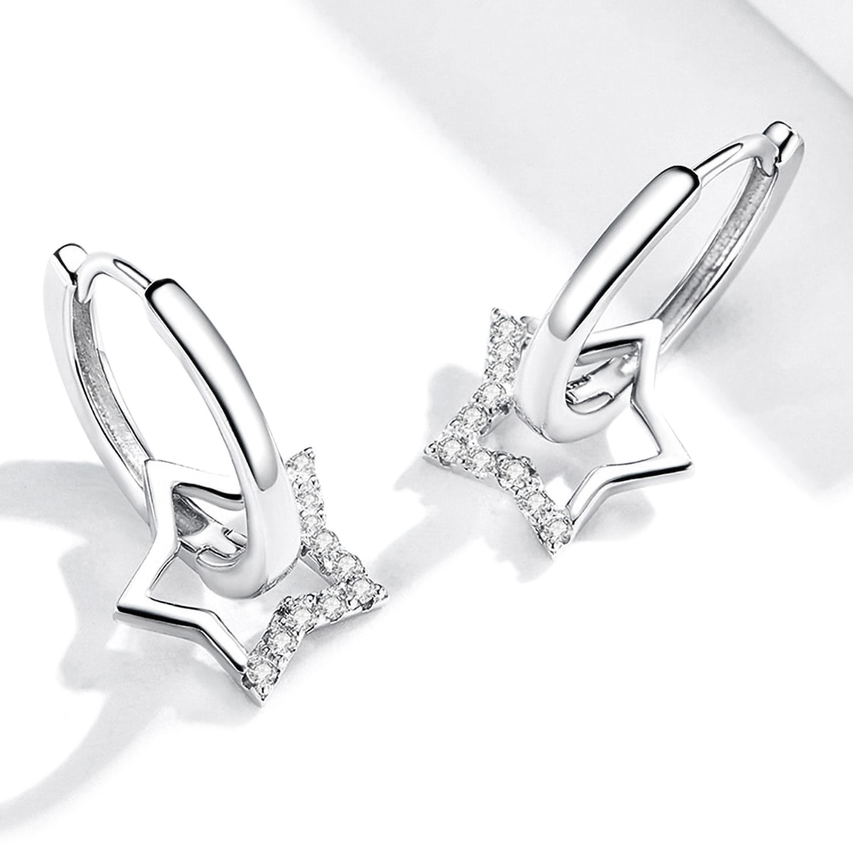 Ohrringe Tiny Silver Star