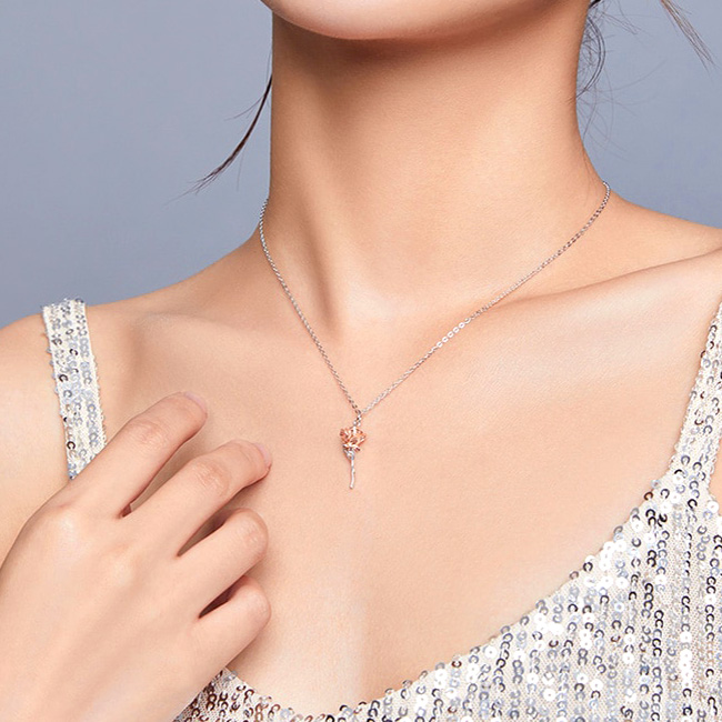 Halskette Graceful Rose