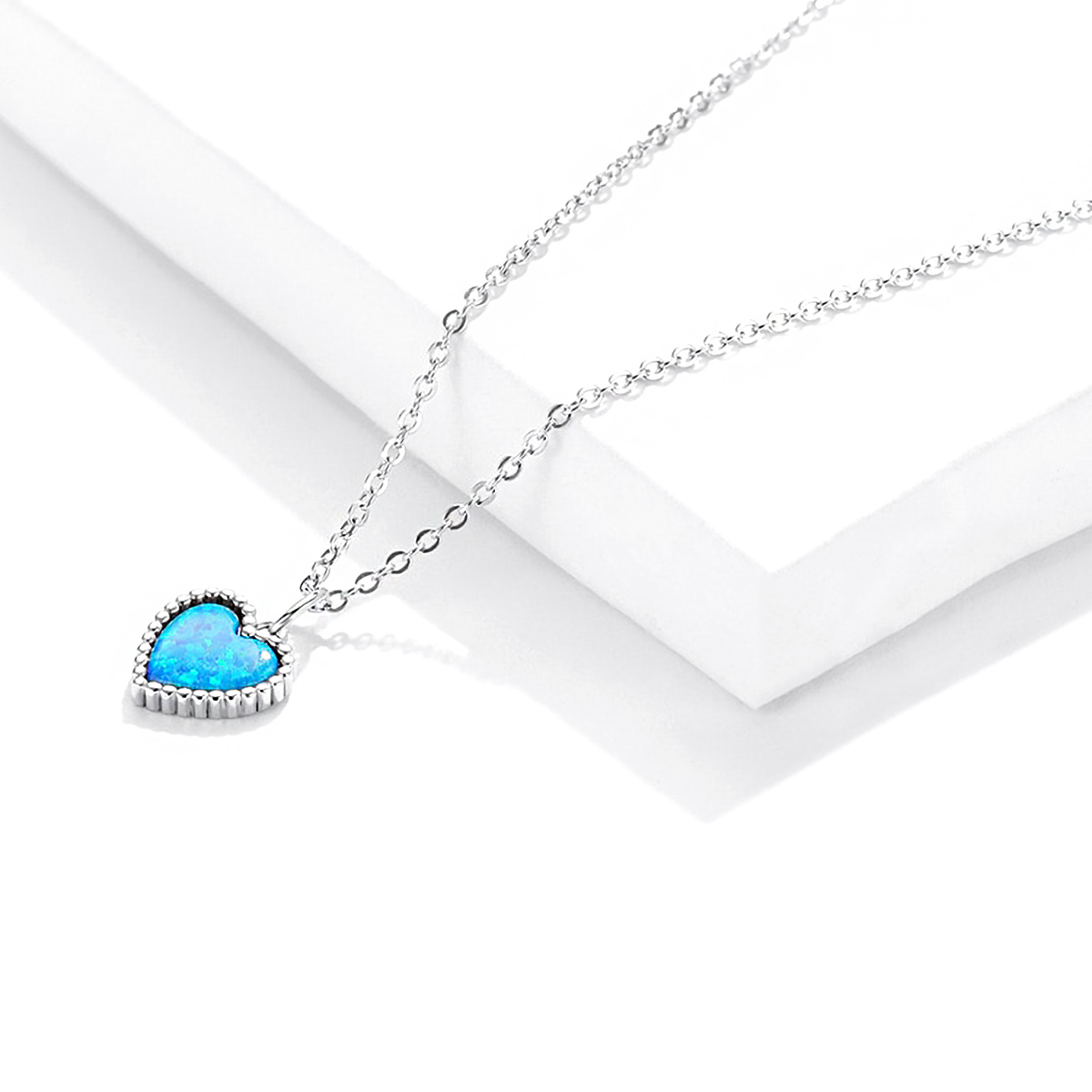 Halskette Deep Blue Heart