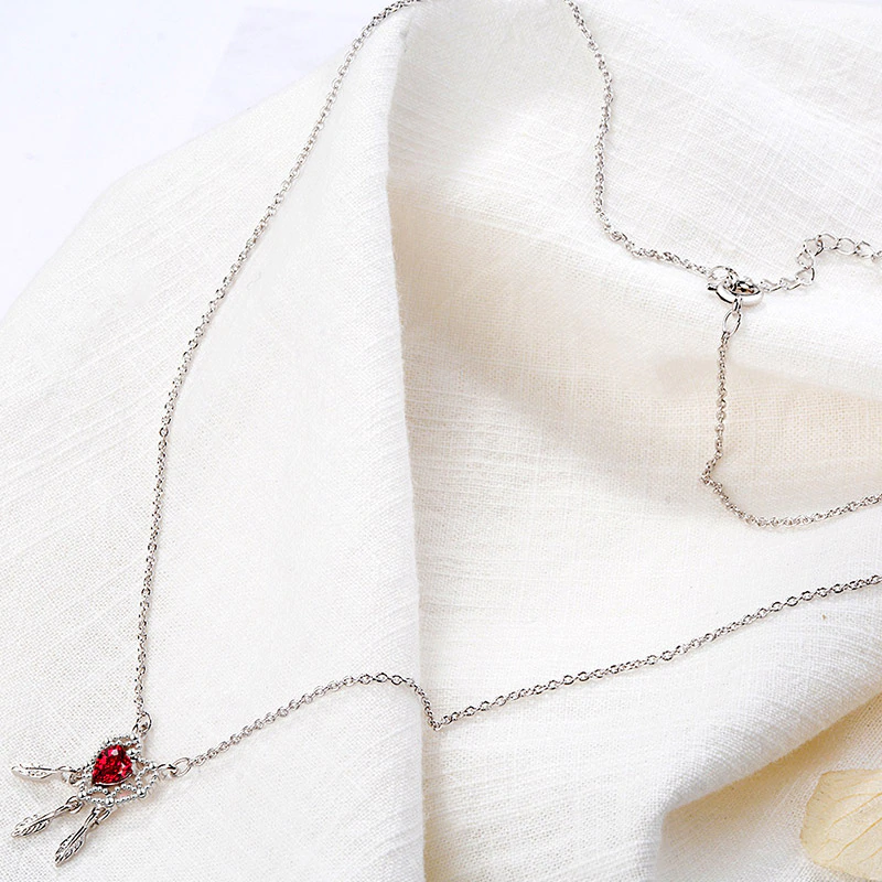 Halskette Feathery Heart