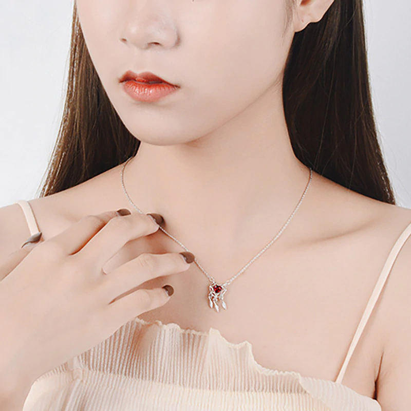 Halskette Feathery Heart