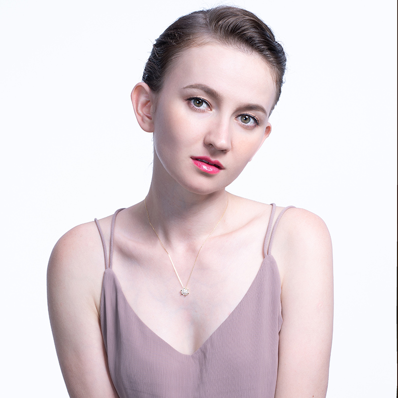 Halskette Golden Snowflake